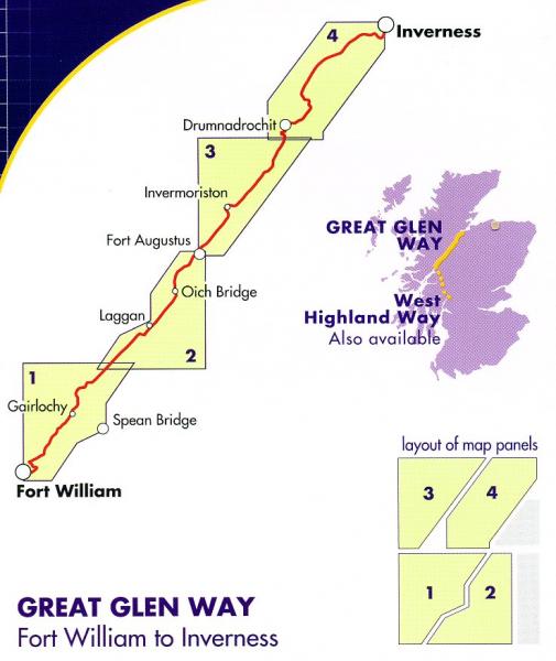 Wandelkaart Great Glen Way | Harvey Maps | 9781851374632 ...